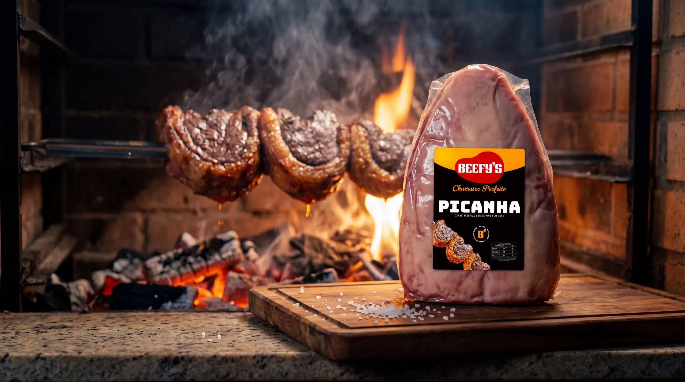 Beefy's — Marca e embalagem para linha de carnes